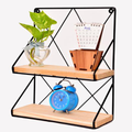 2 tier wall shelf design