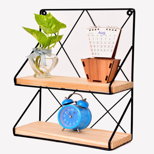 2 tier wall shelf design