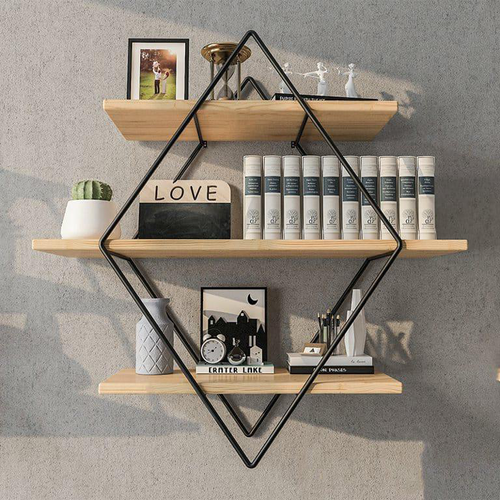 Grista 3 Tier Decorative Metal Wall Shelf